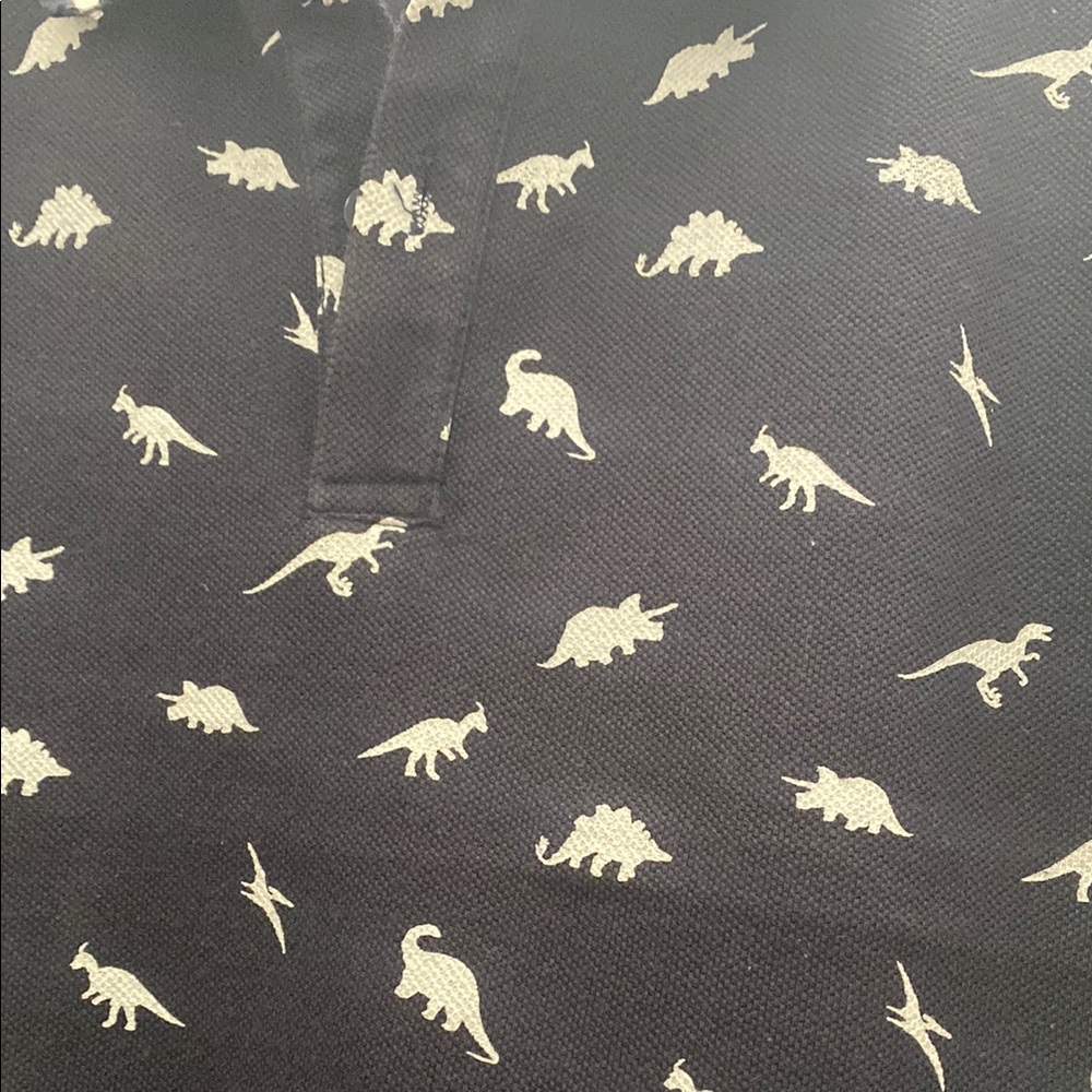 Dinosaur Print Kids Polo Shirt and shorts coord set 6Y - Picture 3 of 9